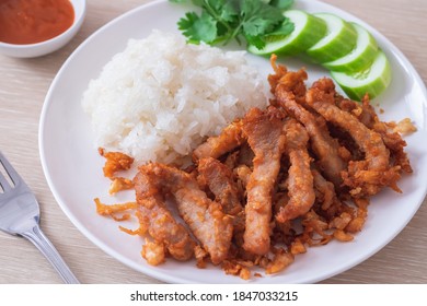 Thai roast pork with sticky rice