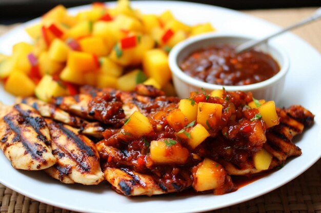 Jamaican jerk chicken with pineapple salsa