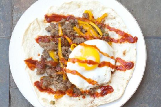 Sausage and Egg Breakfast Burrito