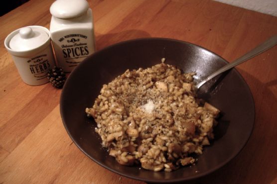 Steamy Creamy Mushroom Risotto