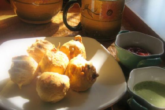 Aloo Bonda ~ Fried-Batter Covered-Spicy Potato Dumplings