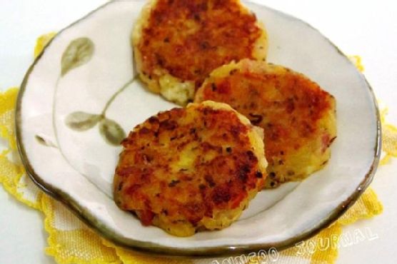 Bacon Potato Cake with Cheese