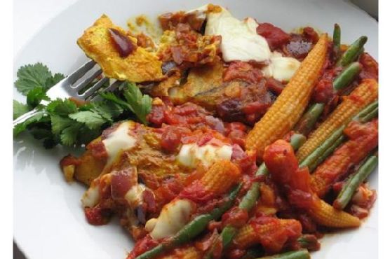 Baked Spicy Mustard Haddock