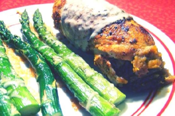 Chicken/sweet Potato Roulade With Goat Cheese Sauce