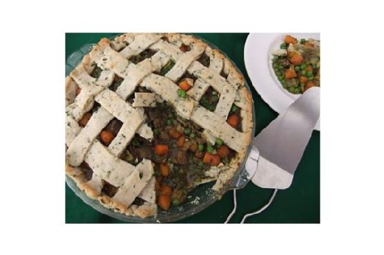 Curried Beef Potpie In Parsley Pastry Crust