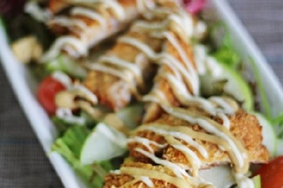 Pork Schnitzel And Apple Salad