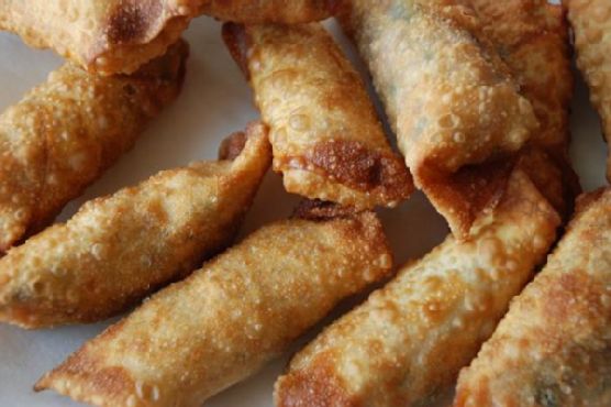 Salmon and Brown Rice Eggrolls