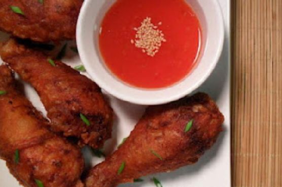 Spicy Fried Chicken w Sweet Chili Sauce