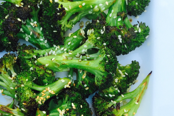 Simple Sesame Roasted Broccoli + Cookbook